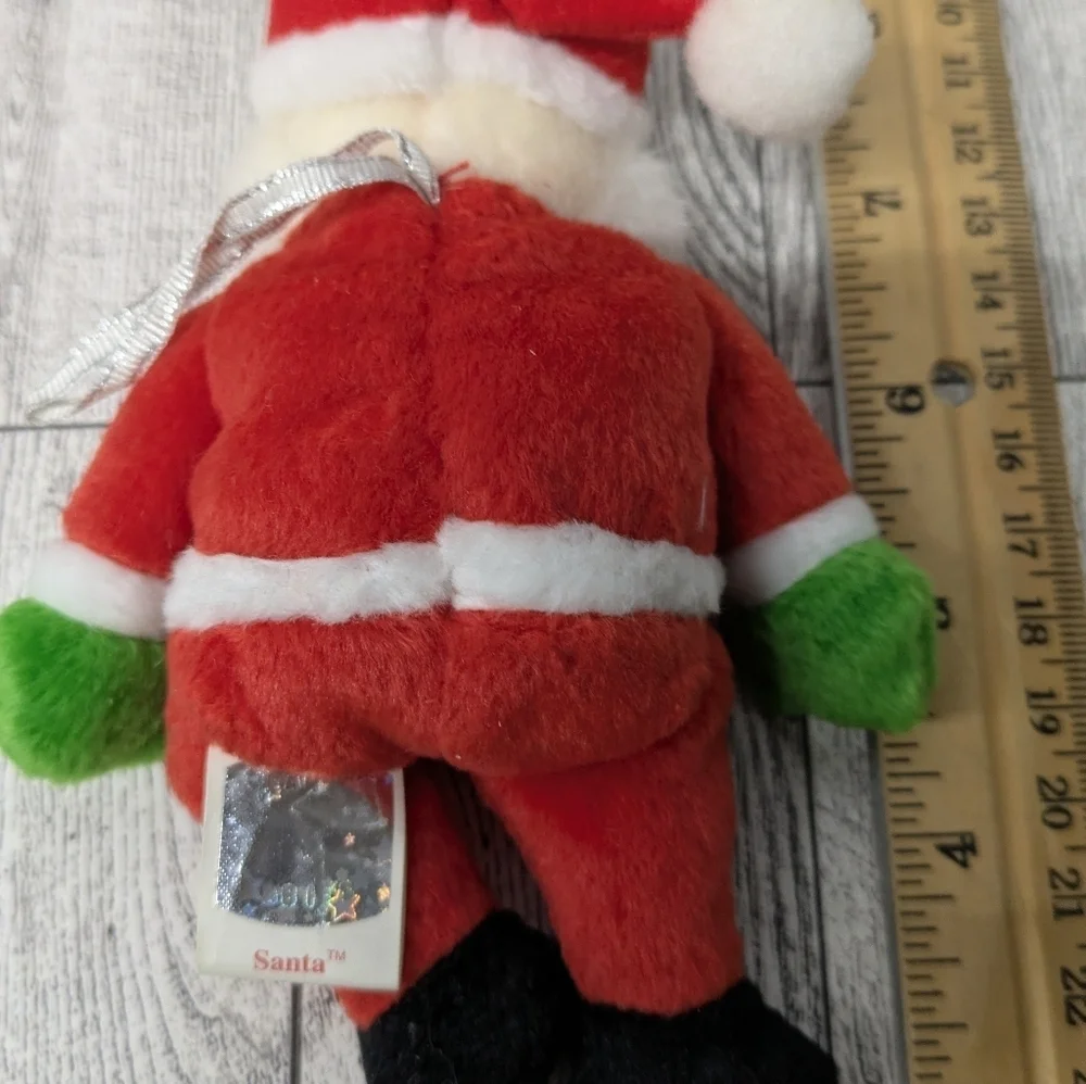 Ty Red and White Santa Stuffed Animal